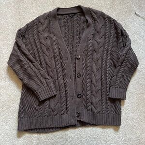 Quince 100% Organic Cotton Oversized Cable Cardigan